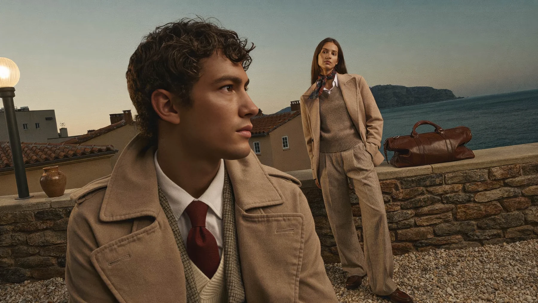 Cinematic coastal tailoring campaign
